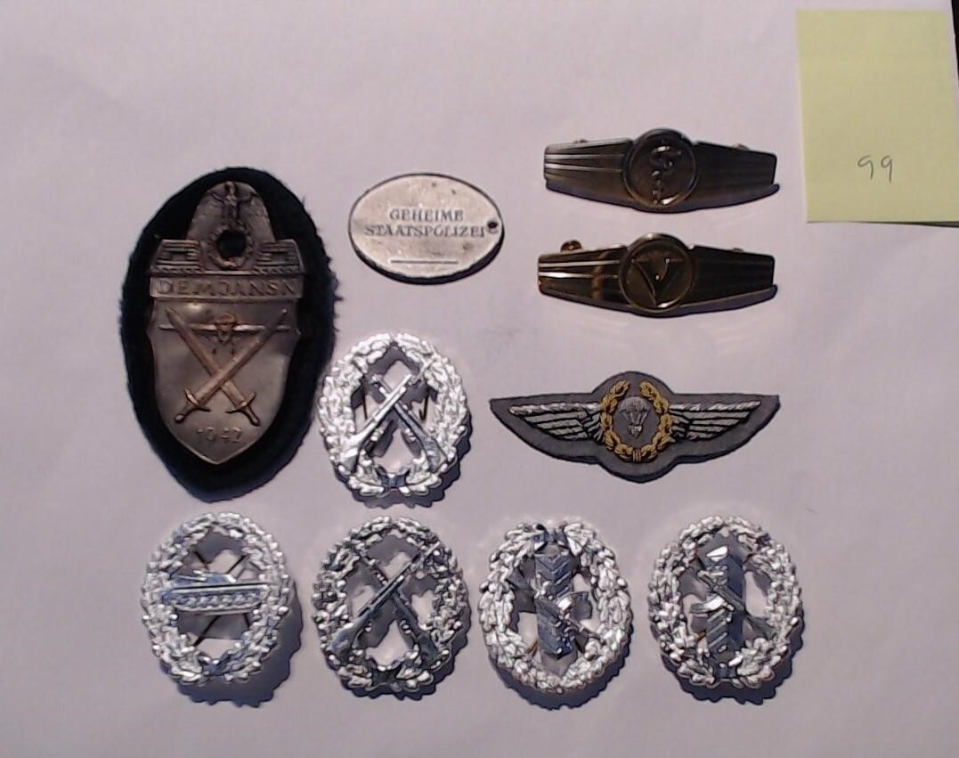 Coins, Military Badges, & More