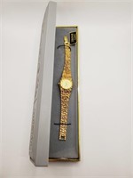 (N) Dufonte Goldtone Nugget Wrist Watch