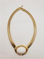 (N) Trifari Goldtone Necklace (14" long)