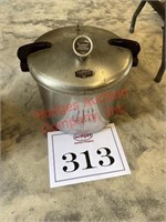Presto cooker canner with gauge and contents