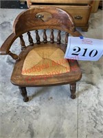 Wood and wicker chair