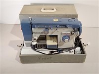 White Sewing Machine W/ Case Untested