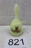 Fenton Art Glass Satin Custard Bell - Mothers Day