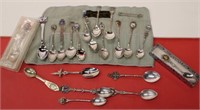 Group of Collector's Spoons (some sterling)