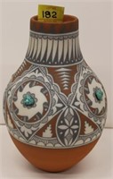 Native American Pottery Vase nicely decorated