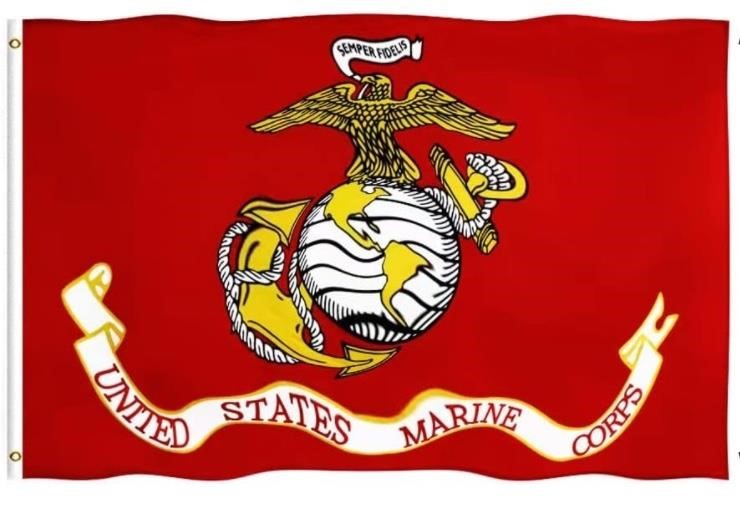 US Marine Corps USMC Military Flags 3x5