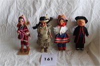 ASSORTED DOLLS - POLISH, INDIAN