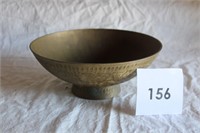 9.75" BRASS BOWL 690 BY F.P. GOEL, INDIA