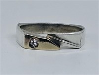 Sterling Silver and Gold Ring