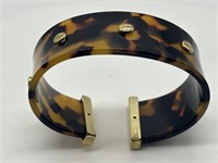 Vintage Tortoiseshell & Gold Tone Cuff Bracelet