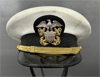 Vintage Bancroft U.S. Navy Officers Visor Cap Sz.7