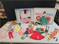 Vintage Barbie Dolls , Clothes & Case