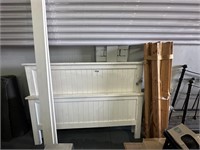 4 Steel & Timber Bed Head & End Frames, Rails
