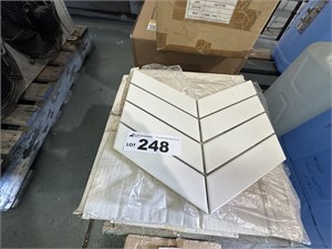 2 Box White Wall Tiles, Box Rectangular Wall Tiles