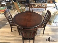Basset Solid Wood Dining Table and 4 Chairs