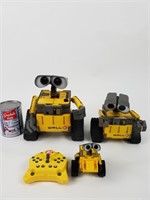 3 robots télécommandés Wall-E -