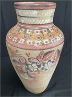 Vintage hand painted pottery vase