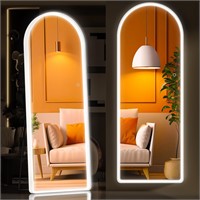 Hasipu 56x16 Led Full-Length Arch White Mirror