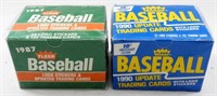 1987 & 1990 FLEER UPDATE SETS - SEALED