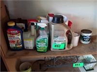 CONTENTS OF SHELF- LAWN CARE- SIMPLE GREEN