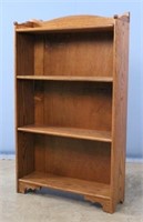 Four Shelf Oak Bookcase