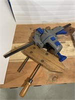 Wilton bench clamp & wooden clamp 12"
