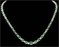 $27,920 24.10 cts Natural Emerald & Diamond 14k