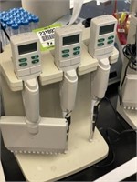 (3) Rainin EDP3-Plus Pipettes w/ Stand