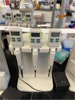 (3) Rainin EDP3-Plus Pipettes w/ Stand