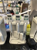 (3) Rainin EDP3-Plus Pipettes w/ Stand