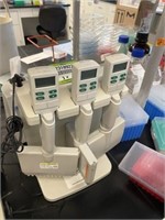 (3) Rainin EDP3-Plus Pipettes w/ Stand