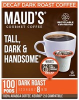 2024 octMaud's Decaf Dark Roast Coffee Pods, 100 c