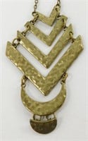 Hammered Brass Necklace