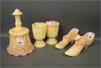 Lot of Five Fenton Burmese Items