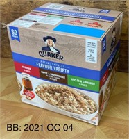 60 Packet Box of Quaker Oatmeal (Variety Pack)