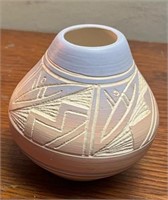 Vintage Navajo Native American Hand Painted Vase