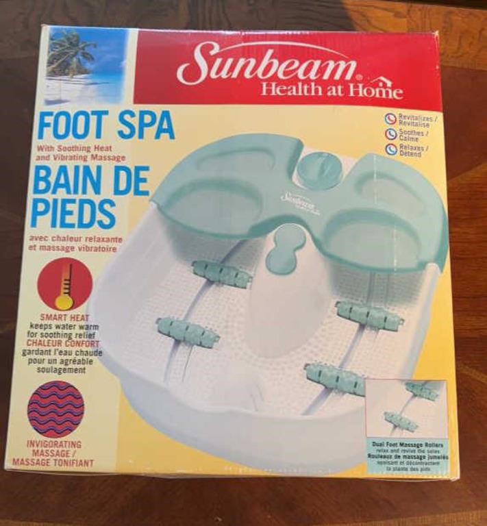 Sunbeam foot spa. NEW in box
