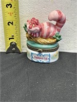 Disney Cheshire Cat porcelain hinged box