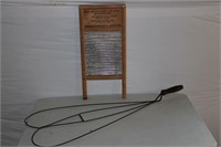Rug beater and Washboard