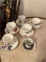 Collection of Vintage Porcelain Teacups