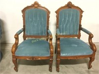 Set of 2 vintage Victorian chairs