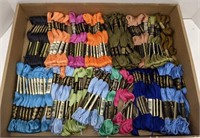 Variety of Embroidery Floss Skeins