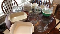Pyrex, Corning Ware, Anchor, Clear Glass, Plastic