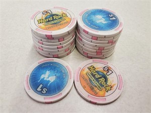 20 New Mexico Hard Rock $1 Casino Chips