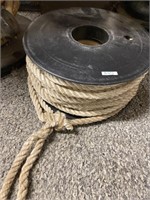 Half inch soft rope on a spool