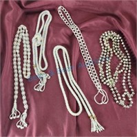 Custume pearl belts and necklaces