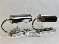 RALPH LAUREN CHROME DESK LAMPS