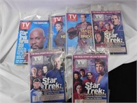 Six Star Trek TV Guides, sealed in vacuum seal