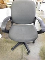 Office chair, gray fabric