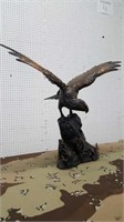 Heavy Cast Metal Eagle Statue